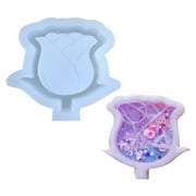 TINYSOME Flower Resin Shaker Molds,Silicone Quicksand Mould Resin Shaker Molds Resin Epoxy Casting Shaker Mould for DIY Crafts
