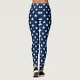 thumbnail image 5 of CBGELRT Independence Day Star Print Leggings Sportswear Gym Women's Pants Workout Fitness Running Leggins High Waist Push up Jeggings Blue S, 5 of 8