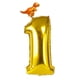 thumbnail image 1 of Globo jumbo dorado número 0-9 de 32 pulgadas con globo de para fiestas de cumpleaños de bebés y niños, decoraciones de de anive Golden_1, 1 of 6