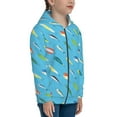 thumbnail image 5 of Kdxio Different Color Fishing Bait Pattern Kids Boys Girls Zip Up Hoodie 3D Printed Hooded Sweatshirt Hoody Coat with Pocket 7-12 Y-Medium, 5 of 6