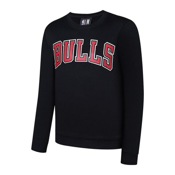 Sudadera FexPro México NBA Talla EG Cuello Redondo Chicago Bulls Negra