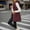 Wine, variant on Long Puffer Vest Women Sleeveless Quilted Hooded Fall Winter Puffer Vests Jacket (Red M)