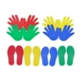 thumbnail image 1 of Marcadores de alfombras Conjunto de entrenamiento sensorial para niños Educación física Táctil 4 par y 4 par, 1 of 8