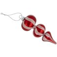 thumbnail image 5 of Northlight Shiny Red and Frosted Striped Candy Cane Finial Glass Christmas Ornament - 5.5", 5 of 8