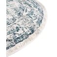 thumbnail image 4 of Unique Loom Sumter Collection Area Rug - Edmunds (5' 1" Round Ivory/Blue), 4 of 7