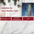 thumbnail image 7 of Christmas Night Valances for Windows, 42 x 18in, Xmas Tree Snowflake Shining Star Rod Pocket Kitchen Valance Curtain Light Filtering Window Treatments for Living Room Bedroom, 1 Panel, 7 of 7
