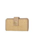 thumbnail image 2 of Time and Tru Women's Alexandra Slim Tab Wallet, Straw, 2 of 4