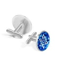thumbnail image 3 of Flag of Israel Formal Shirt Cufflink Set for Men, Made of Stainless Steel, for Business Attire, 3 of 6