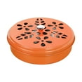 thumbnail image 3 of Quinlirra Classical Design Portable Mosquito Coil Holder Box Iron Case Holder with Lid-Red&5.3*1.57inch, 3 of 7