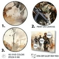thumbnail image 3 of Designart "Camaraderie In Military Soldier Combat" Military Canvas Wall Art, 3 of 7