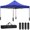 Blue, variant on Dkelincs 10'×10' Pop Up Canopy Tent Outdoor Party Tent Commercial Instant Canopy Air Circulation Outdoor Gazebo with Backpack Bag for Flea Market, White