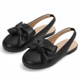 thumbnail image 3 of Rexoro Girls Dress Shoes Flats Sparkly Glitter Fabric Elastic Slingback Toddler Loafers for Party, 3 of 7