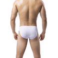 thumbnail image 3 of Men's Seamless Low Rise Briefs Ice Silk Breathable Mini Briefs Underpants, 3 of 19