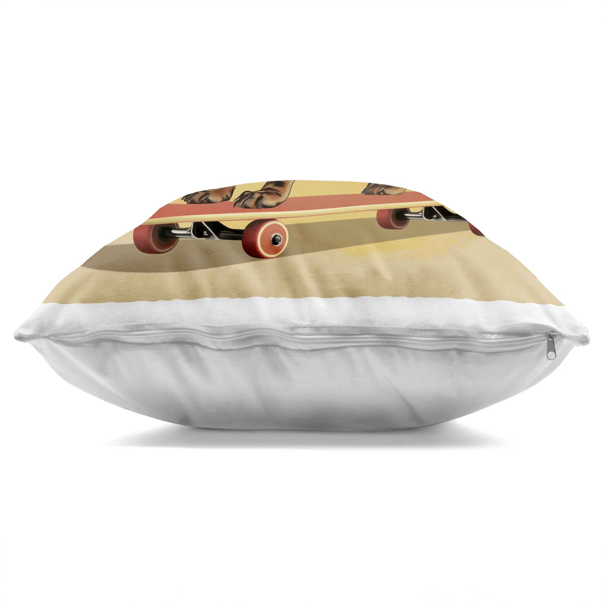 Stupell Industries Dachshund on Red Skateboard Decorative Printed Throw Pillow, design by Andreas Magnusson, 18 x 7 x 18
