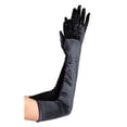 thumbnail image 1 of Lefu Gants Longs d'Étiquette Gants en Satin Accessoires d'Uniforme pour Mariage Performance Bal, 1 of 9