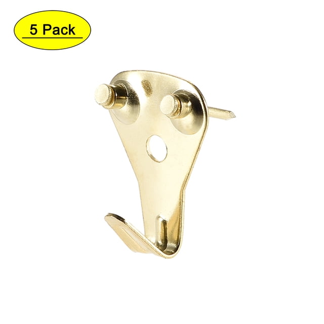 Ganchos para cuadros Uxcell 50lbs Kit de ganchos para marcos de fotos con clavos 5Pack