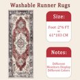 thumbnail image 6 of 2x6 FT Kitchen Runner Rugs Non Skid Washable, Faux Wool Rug Runners for Hallways Bathroom Carpet Runner, Soft Indoor Modern Floor Rug for Entryway Laundry Room, 6 of 11
