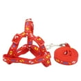 thumbnail image 2 of Flmtop Pet Strap Comfortable Adjustable Bright Color Pet Dog Safety Harness Leash Rope for Outdoor Red, 2 of 9