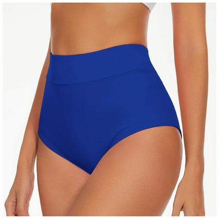 KONDYS Women High Waist Yoga Booty Shorts V Back Bikini Bottoms Swim Briefs Beach Shorts Ruched Bottom High Cut Swim Bottom Full Coverage Sports Yoga Shorts Swimbottom Beachwear Swimwear Relaxed Fit