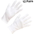 thumbnail image 4 of 12 Pairs Laboratory Gloves Hand Muffs Cosmetic Moist Gloves Moist Gloves Warm Gloves Work Gloves Safety Gloves Warm Work Gloves White Gloves Labor Protection Cotton Work, 4 of 5