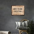 thumbnail image 2 of Large Give It to God and Go to Sleep Sign for BedroomCanvas Wall Art Christian Farmhouse Bedroom Sign Pictures Wall Decor Painting Print Modern Home Artworks Framed for Living Room Bathroom 12"x16", 2 of 6