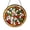 Acrylic 3.5 Inch, variant on Decorative Pizza Stained Glass Suncatcher Window Hanging, Tomato Basil Pizza Glass Panel Art, Italian Food Kitchen Window Decor, Pizza Slice Sun Catcher Ornament for Dining Room Window