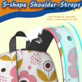 thumbnail image 5 of Pioneer Flower Floral Print Pattern 17" School Backpacks for Teens,Waterproof Oxford Fabric,S-Shape Padded Straps for School,Travel,Hiking,Camping, 5 of 6