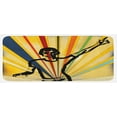 thumbnail image 1 of Indie Kitchen Mat, Retro Style DJ Man on Radial Background Entertainment Nightclub Disco Party Music, Plush Decorative Kitchen Mat with Non Slip Backing, 47" X 19", Multicolor, by Ambesonne, 1 of 1