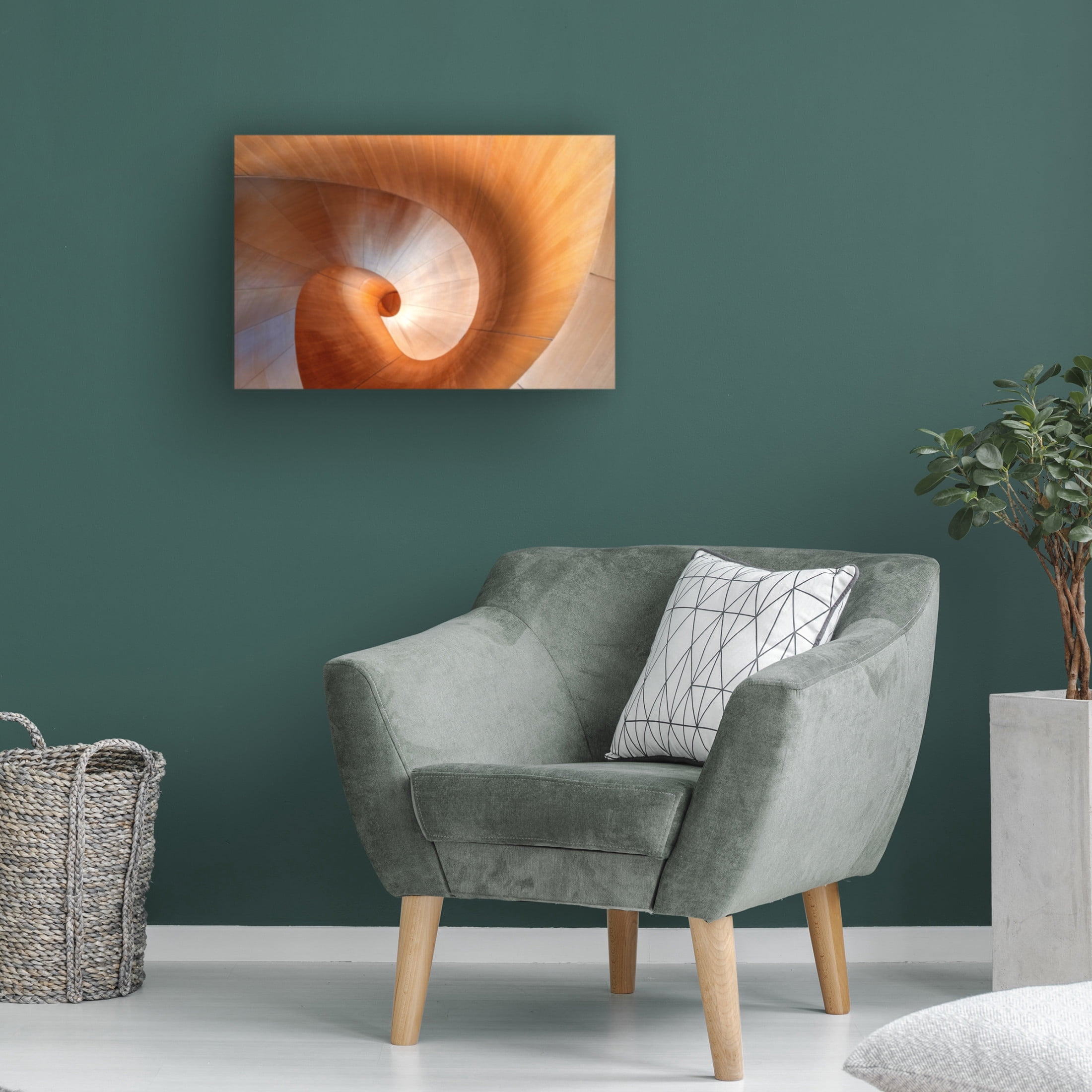 Canvas Wall Art - Louie Luo 'Elephant Nose' Wall Art for Living Room, Bedroom, or Office Décor by Trademark Fine Art - 19 x 12 Inches