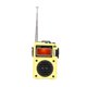 thumbnail image 4 of HRD‑701 Radio digital Soporte de temporización de banda completa Tarjeta de memoria Radio Bluetooth portátil Reproductor de música para el hogar al aire libreAmarillo, 4 of 5