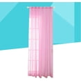 thumbnail image 3 of 1PC- 100 * 200 Cm (Rosa) Cortina de Voile para Ventana Romántica Estrella de Plata Tratamiento de Ventana Panel de Cortinas de Estrella de Lentejuelas para Niña Niños Dormitorio Sala de Estar, 3 of 5
