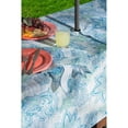 thumbnail image 5 of DII 60x120" Fabric Paisley Print Tablecloth with Zipper in Watercolor Blue, 5 of 7