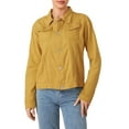 thumbnail image 2 of Women´s Solid Color Denim Jacket, Casual Long Sleeve Button Down Chest Pocket Jean Jacket, 2 of 9