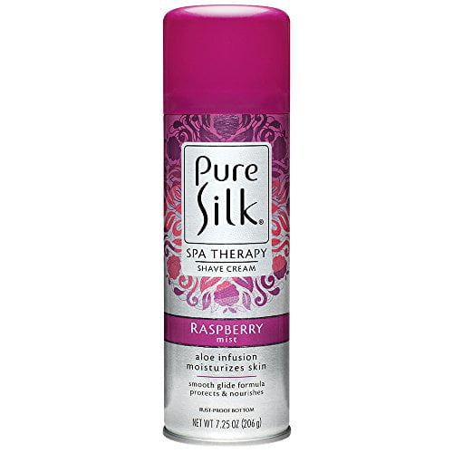 Pure Silk Raspberry Mist Spa Therapy Shave Cream for Women, 7.25 oz
