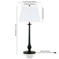 thumbnail image 7 of Evelyn&Zoe Wilmer 28" Modern Metal Table Lamp with White Drum Fabric Shade, 7 of 7
