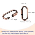 thumbnail image 3 of Unique Bargains 3mm Thick 1m Long Chain Connectors Pendant Light Fixture Chains Red Bronze 1 Set, 3 of 5