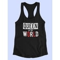 thumbnail image 3 of Queen Of The World  Racerback Tank Women -Image by Shutterstock, Female XX-Large, 3 of 4