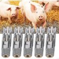 thumbnail image 4 of Pig Drinker, 10 Pieces Metal Duck Mouth Style Pig Waterer Pig Waterer Accessories Livestock Farm Supplies, 4 of 5