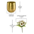 thumbnail image 3 of Serene Spaces Living DIY Vase Kit: Sunflower Bouquet & Brass Pot, 3 of 3