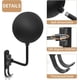 thumbnail image 3 of Soporte para casco de motocicleta, soporte de pared para casco, percha con rotación de 180° y 2 ganchos para abrigos, gorras y accesorios de motocicleta (negro, 2 piezas), 3 of 5
