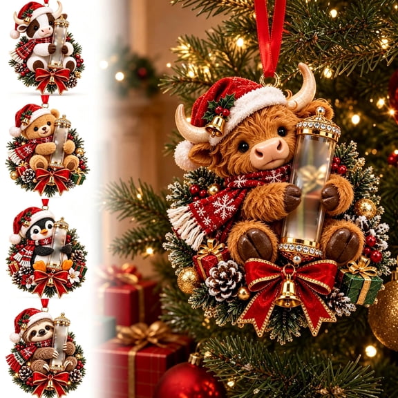 Clearance! Christmas Money Holder Ornament for Cash, Animal Shaped Cash Gift Ornament, Holiday Forest Animal Hanging Decor for Xmas Tree Gift