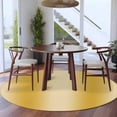 thumbnail image 4 of Yellow Ombre Round Area Rug 5ft Washable Large Round Rug for Living Room, Soft Non-Slip Circle Rugs for Dining Room, Modern Abstract Art Farmhouse Gradient Floor Carpet for Bedroom Entryway Office, 4 of 9