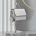 thumbnail image 3 of facefd Handbag Display Rack Shoulder Bags Purse Stand Multi Handbag Holder Storage Purpose for Countertop Silver Drawing, 3 of 9