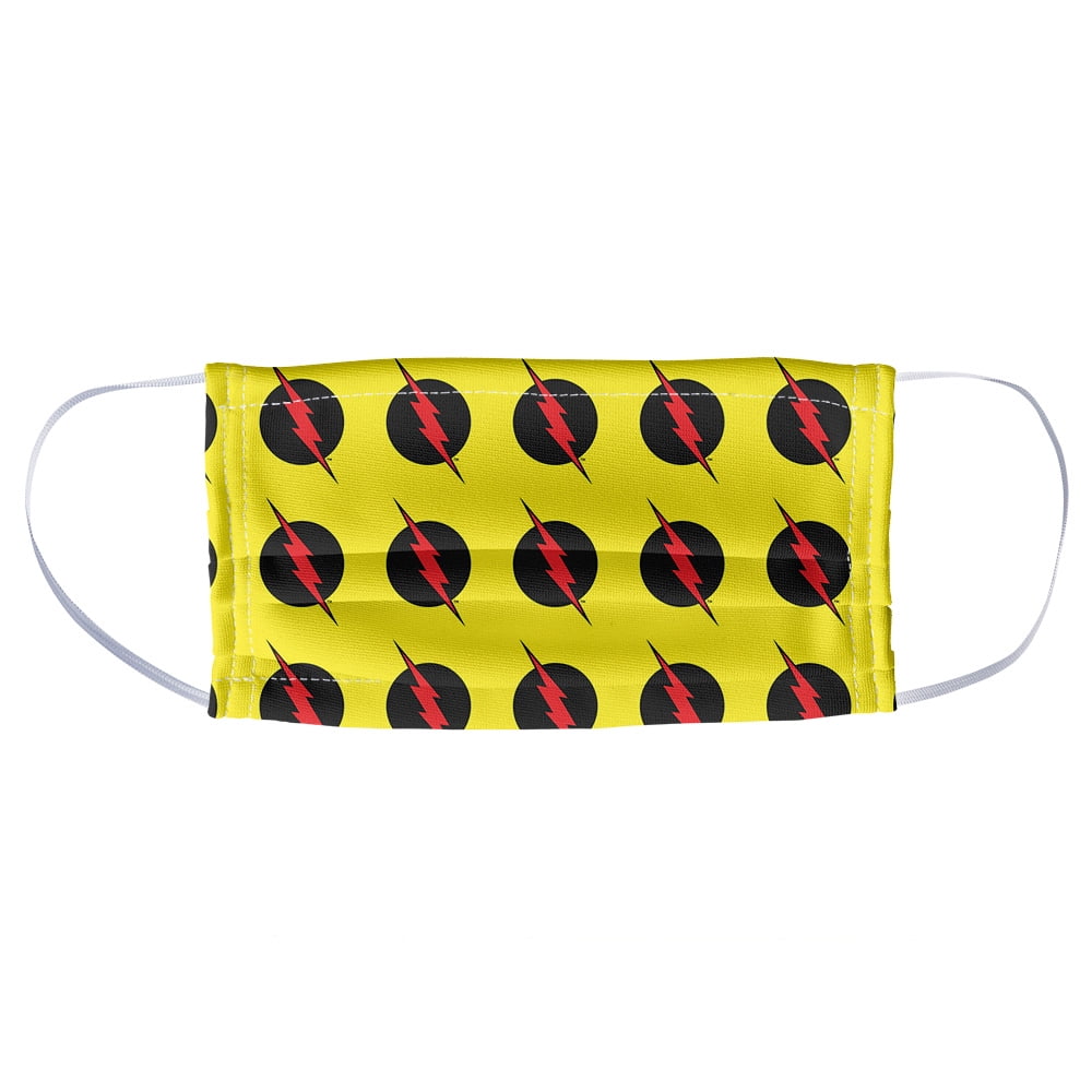 The Flash Reverse Flash Logo Pattern 1-Ply Reusable Face Mask Covering, Unisex