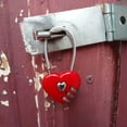 thumbnail image 3 of 063U Combination Lock Waterproof Resettable Zinc Alloy Love Heart Shape Password Padlock for Backpack, 3 of 7