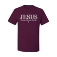 thumbnail image 2 of Wild Bobby Jesus the Way. The Truth. The Life Inspirational/Christian Men Graphic Tee, Maroon, 5X-Large, 2 of 5