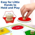 thumbnail image 4 of Lucas & Friends Wooden Shape Puzzle Board for Toddlers, Peg Puzzle Learning Toy For Kids, 4 of 11