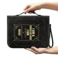 thumbnail image 2 of ZUXONGSY I am a Child of God Print PU Leather Bible Cover for Women Men Large Bible Cover Bag Lightweight Scripture Bag with Detachable Wristlet Strap Journal Case for Church, XL, 2 of 7