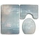 thumbnail image 1 of ABPHQTO Tonos grises abstractos de alta tecnología Juego de alfombras de baño de 3 piezas Alfombra de baño Alfombra de contorno y tapa de inodoro ABPHQTO Cont-CHAPPLE-27518, 1 of 2