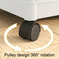 thumbnail image 5 of Gumesh 5-Tier Rolling Utility Cart | Mobile Organizer for Kitchen, Bathroom & Living Room | Storage Shelf, 5 of 6